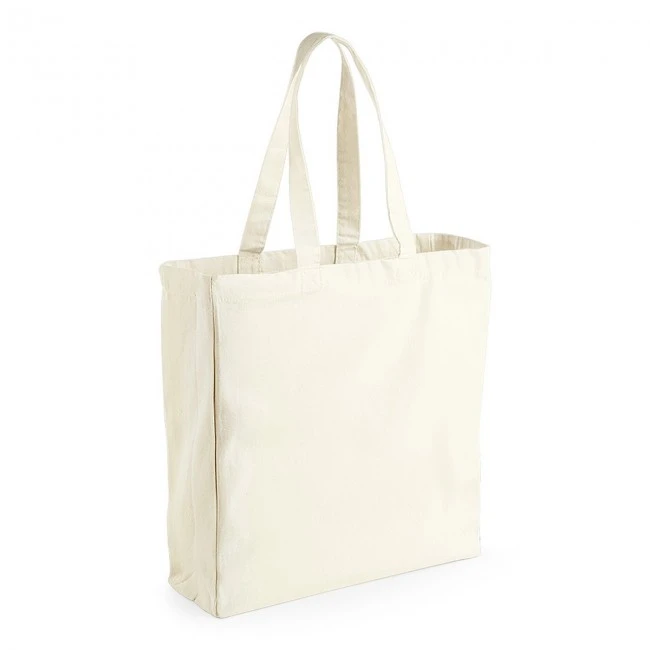 Promotional 10oz Natural Canvas Shopper With Full Gussett