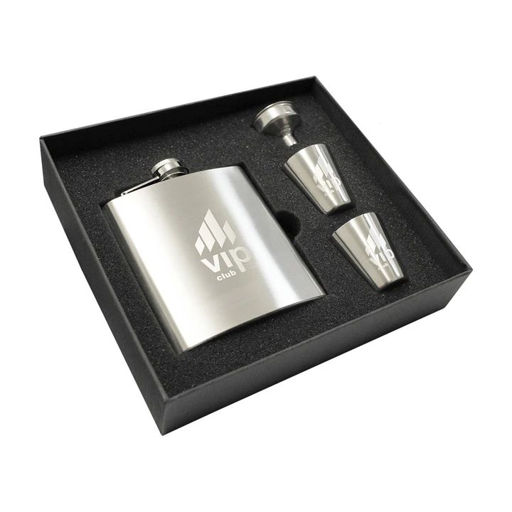 Troyes Hip Flask Set