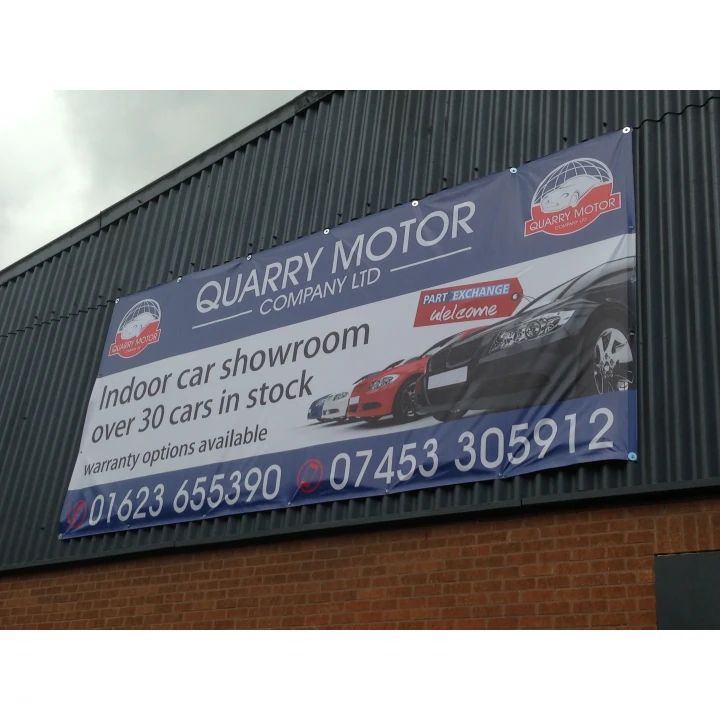 PVC Banner - 3m x 1m - 440gsm PVC - Single Sided - Full Colour finished with eyelets every 0.5 metres