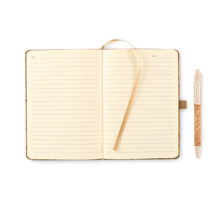 A5 Cork Coloured Notebook