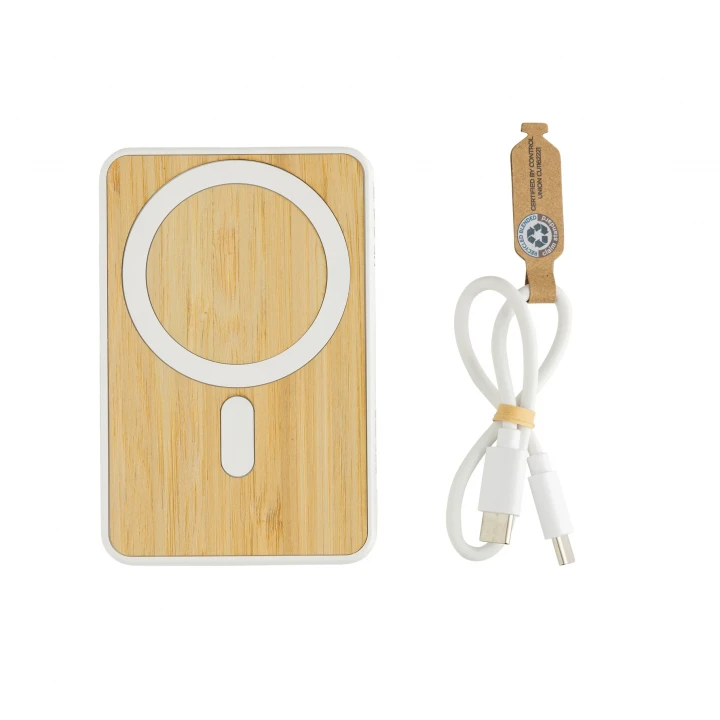 Zen RCS Rplastic 5000mah 5W Magnetic Bamboo Powerbank