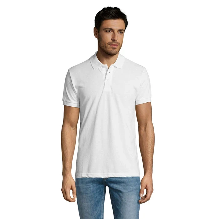 Prime Mens Polo Shirt White