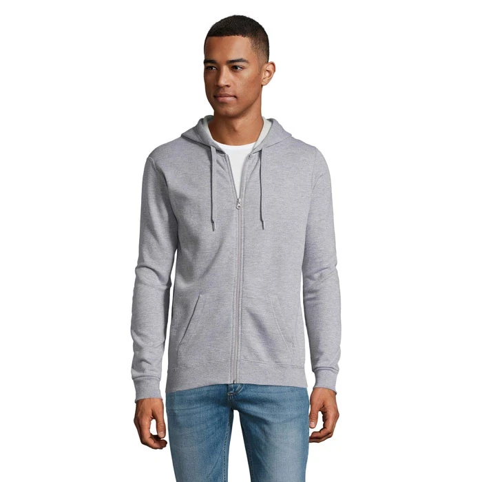 Stone Unisex Zip Hoodie