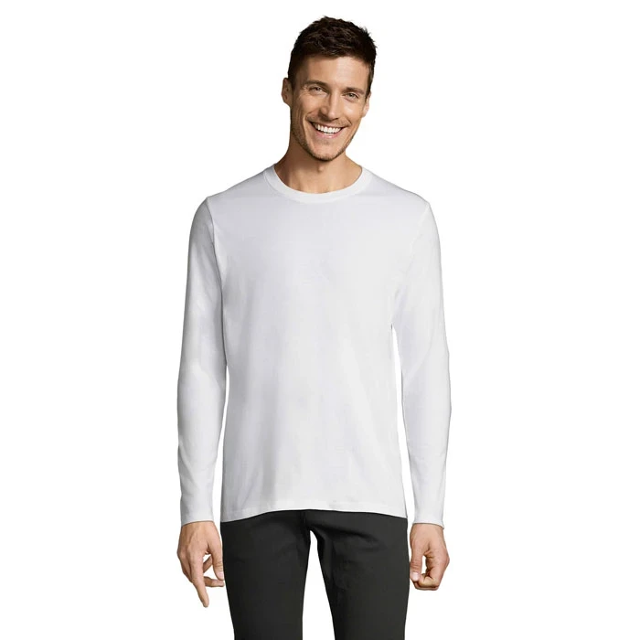 Imperial Mens Long Sleeve T-Shirt White