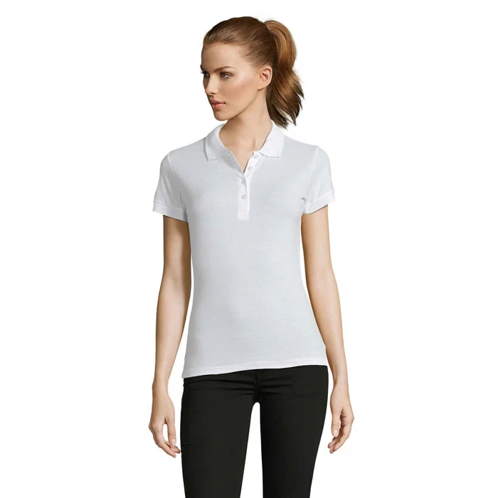 Passion Womens Polo Shirt White