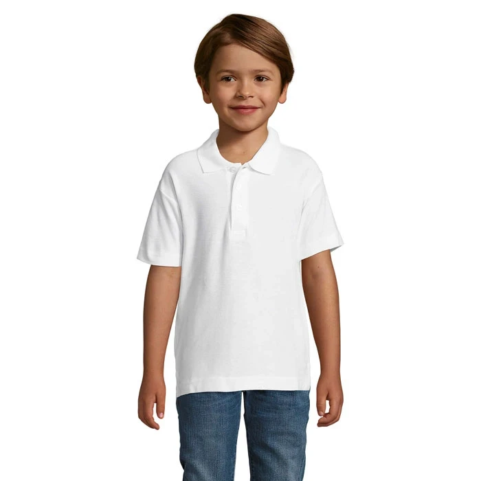 Summer II Kids Polo Shirt White