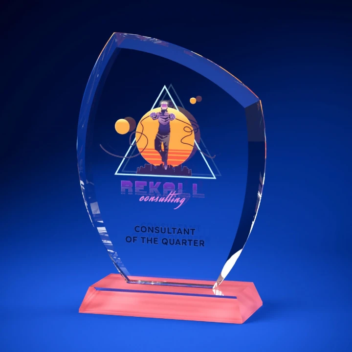 Shield Crystal Award