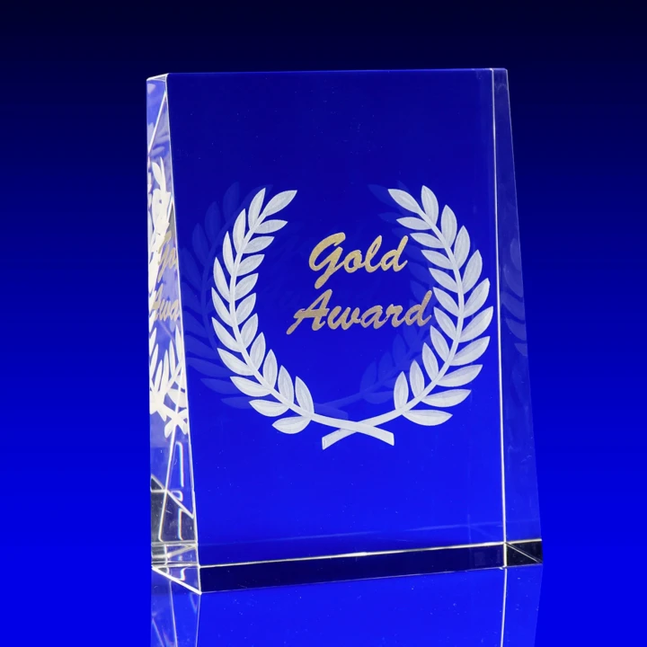 Tapered Portrait Crystal Award, 140