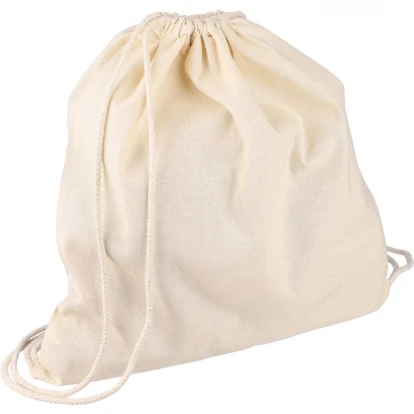 OEKO-TEX Cotton Drawstring Backpack 140gm / 5oz