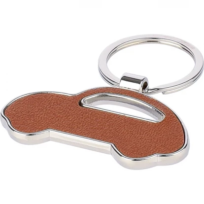 Recycled Leather Car Keychain