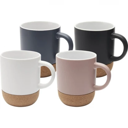 Billie 300ml Ceramic Mug With Cork Details And Matt Finish