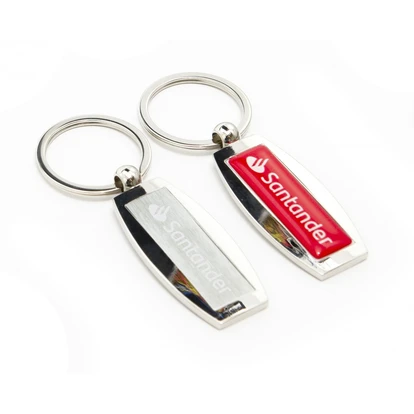 Nexus 2 Luxury Feel Keyring With Full Colour Resin Dome Logo