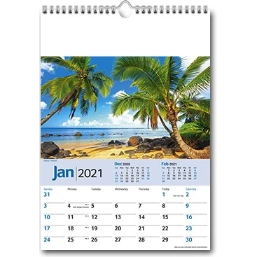 Scenic World Memo Wall Calendar