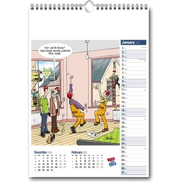 Nine To Five Wall Calendar