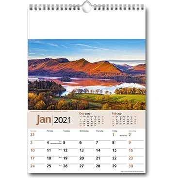 Scenic Memo Wall Calendar