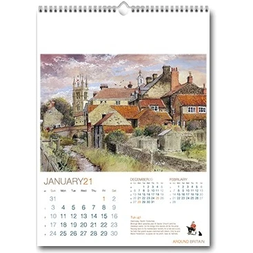 Around Britain Wall Calendar