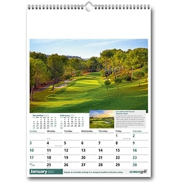 Ultimate Golf Wall Calendar