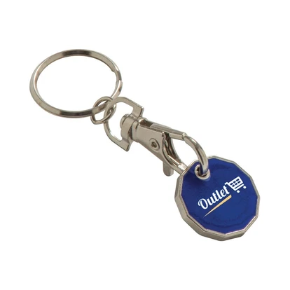 Trolley Coin Keyring