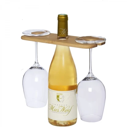 Miller wine bottle and glass carrying butler