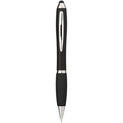 Nash coloured stylus ballpoint pen with black grip