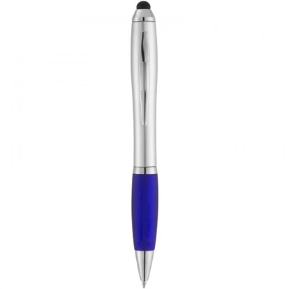 Nash stylus ballpoint pen with coloured grip