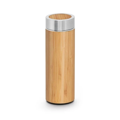 Bamboo And Stainless Steel Thermos 430ml