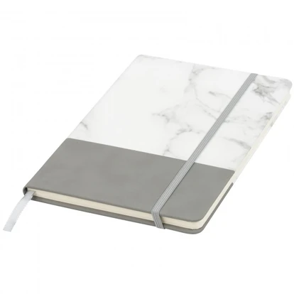 Two-tone A5 marble look notebook