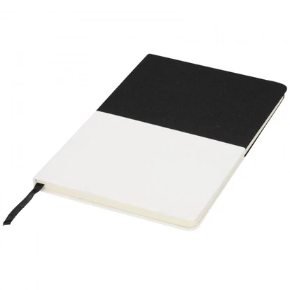 Two-tone A5 canvas notebook