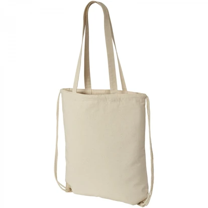 Eliza cotton drawstring backpack