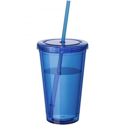 Cyclone 450 ml insulated tumbler with straw