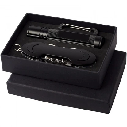 Ranger pocket knife and flashlight gift set