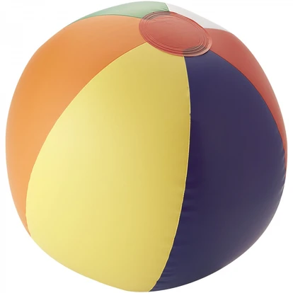 Rainbow inflatable beach ball