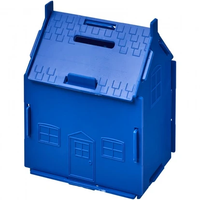 Uri house-shaped plastic money container