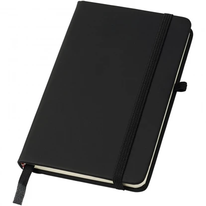 Noir A6 notebook with lined pages