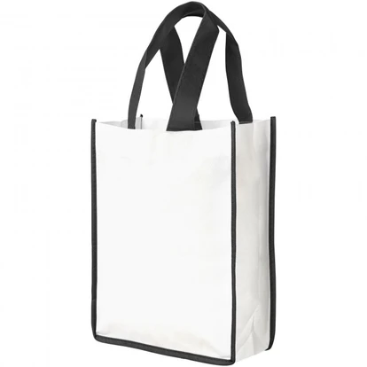 Contrast small non-woven shopping tote bag