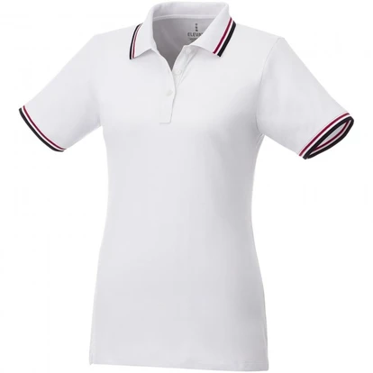 Fairfield short sleeve women's polo with tipping