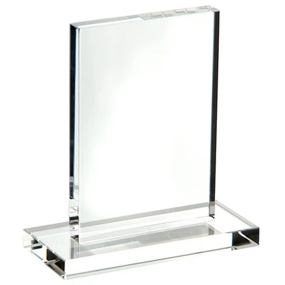 Small Optical Crystal Rectangular Trophy Award