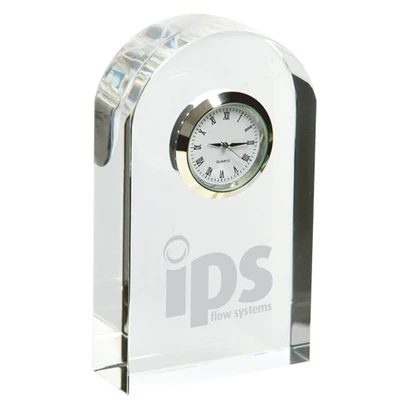 Optical Crystal Glass Arch Clock