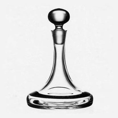 Krosno Plain Ships Decanter