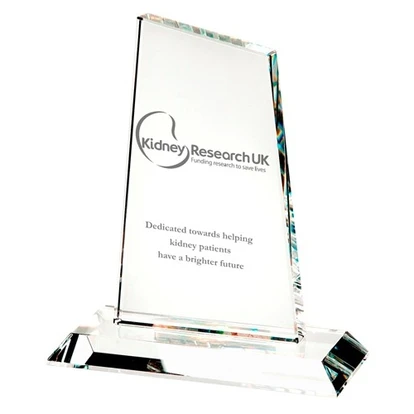 Optical Crystal Glass Medium Peak Trophy Award