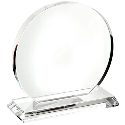 Medium Optical Round Crystal Trophy