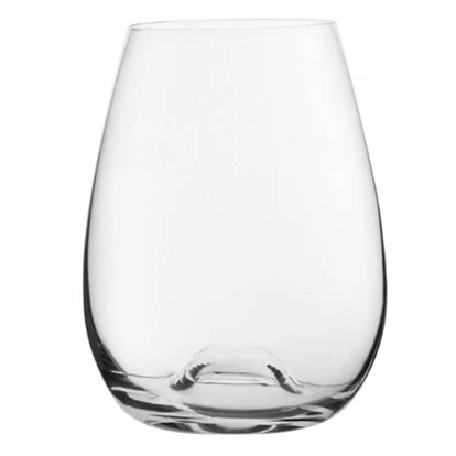 Stemless Crystal Red Wine Glass