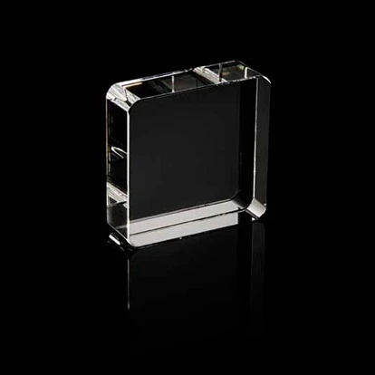 Optical Crystal Square Paperweight