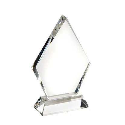 Optical Crystal Glass Diamond Trophy Award