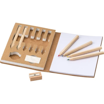 Cardboard colouring set