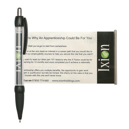 Banner message pen