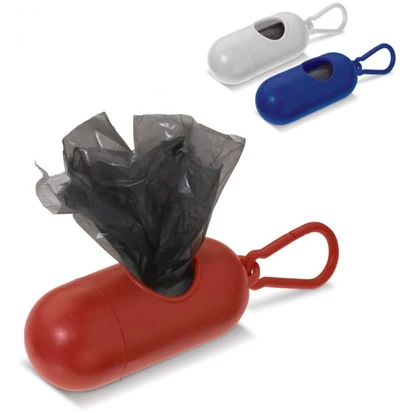 Plastic bag dispenser carabiner