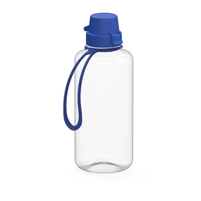 Drink bottle "School" clear-transparent incl. strap, 1.0 l