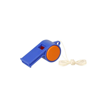 Whistle "Sport" with cord, duo-colour