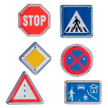 Puzzle game set "Traffic signs"